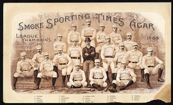 1889 Sporting Times New York Giants